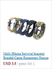 Multifunctional Outdoor Survival Bracelet with Parachute Rope