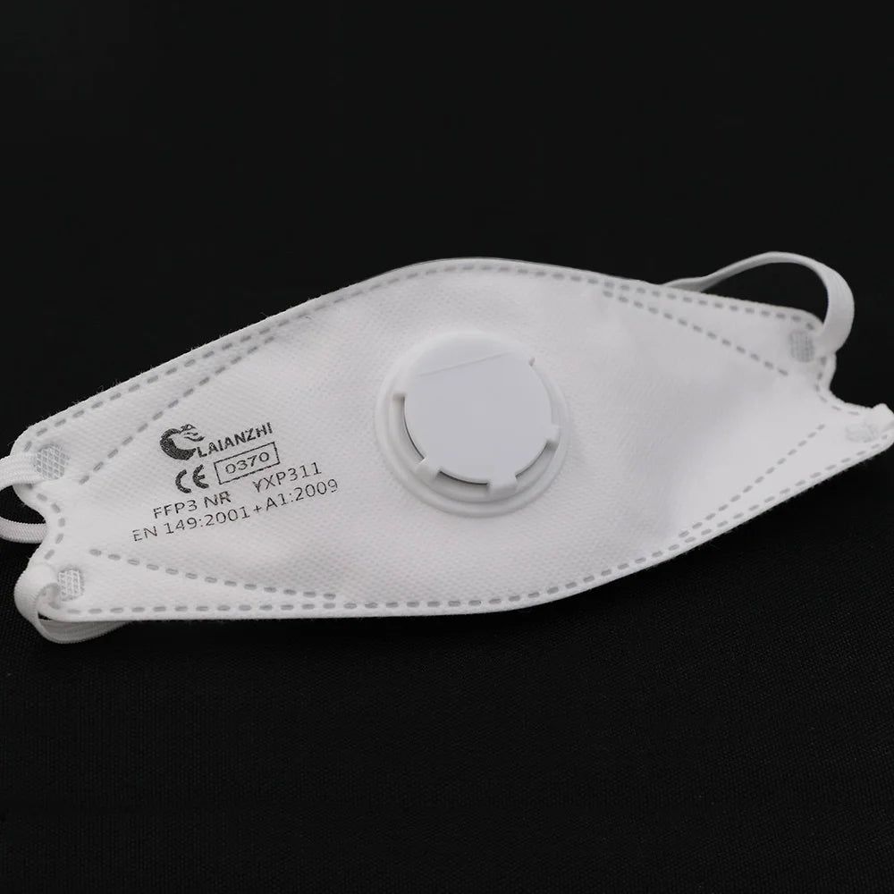 Hoge Kwaliteit FFP3 Masker EN149:2001+A1:2009 – Visvormig CE Gezichtsmasker, Beschermend Masker, PM2.5 Filter, 99% Hygiënisch Mondkapje