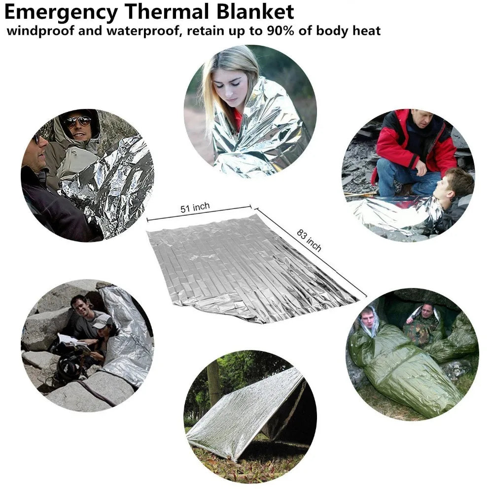 30-in-1 Emergency Survival Kit Professional Survival Gear First Aid Supplies for SOS Tactical Hiking Hunting Camping