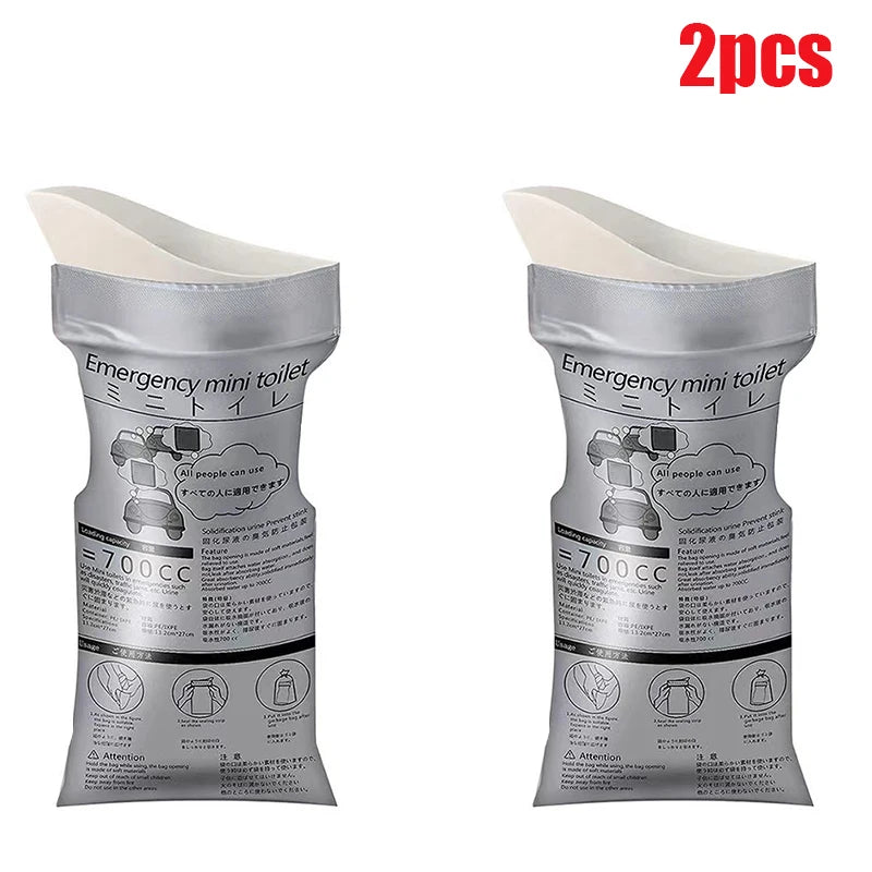 5-10 stuks 700ML Wegwerp Urinezakken voor Outdoor Noodgevallen Draagbare Urinezak Verkeersopstopping Camping Wandelen Auto Reizen Braakselzakken - survivor's choice 5PCS survivor's choice