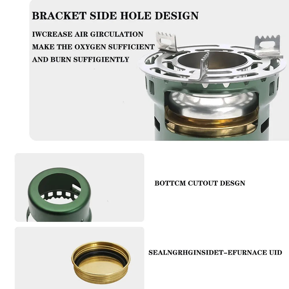 Mini Petroluim Stove - Portable Outdoor Camping Cooking Set for BBQ and Camping
