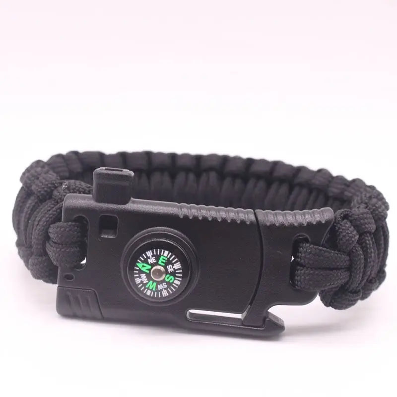 Multifunctional Outdoor Survival Bracelet with Parachute Rope