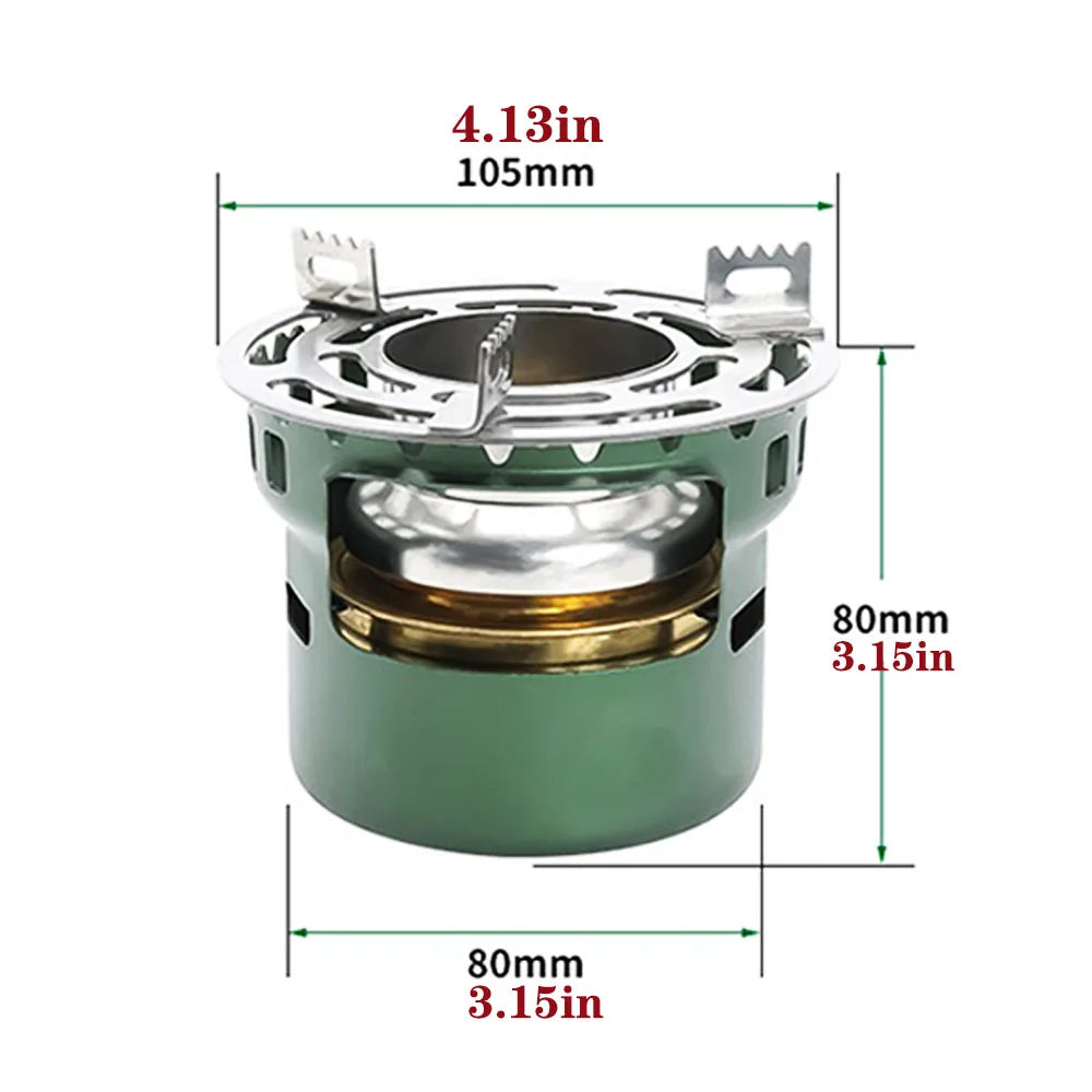 Mini réchaud à pétrole - Ensemble de cuisine de camping portable pour barbecue et camping