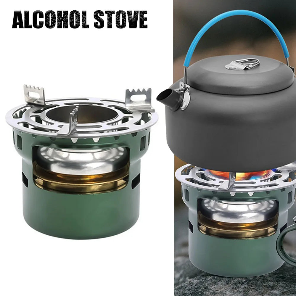 Mini Petroluim Stove - Portable Outdoor Camping Cooking Set for BBQ and Camping