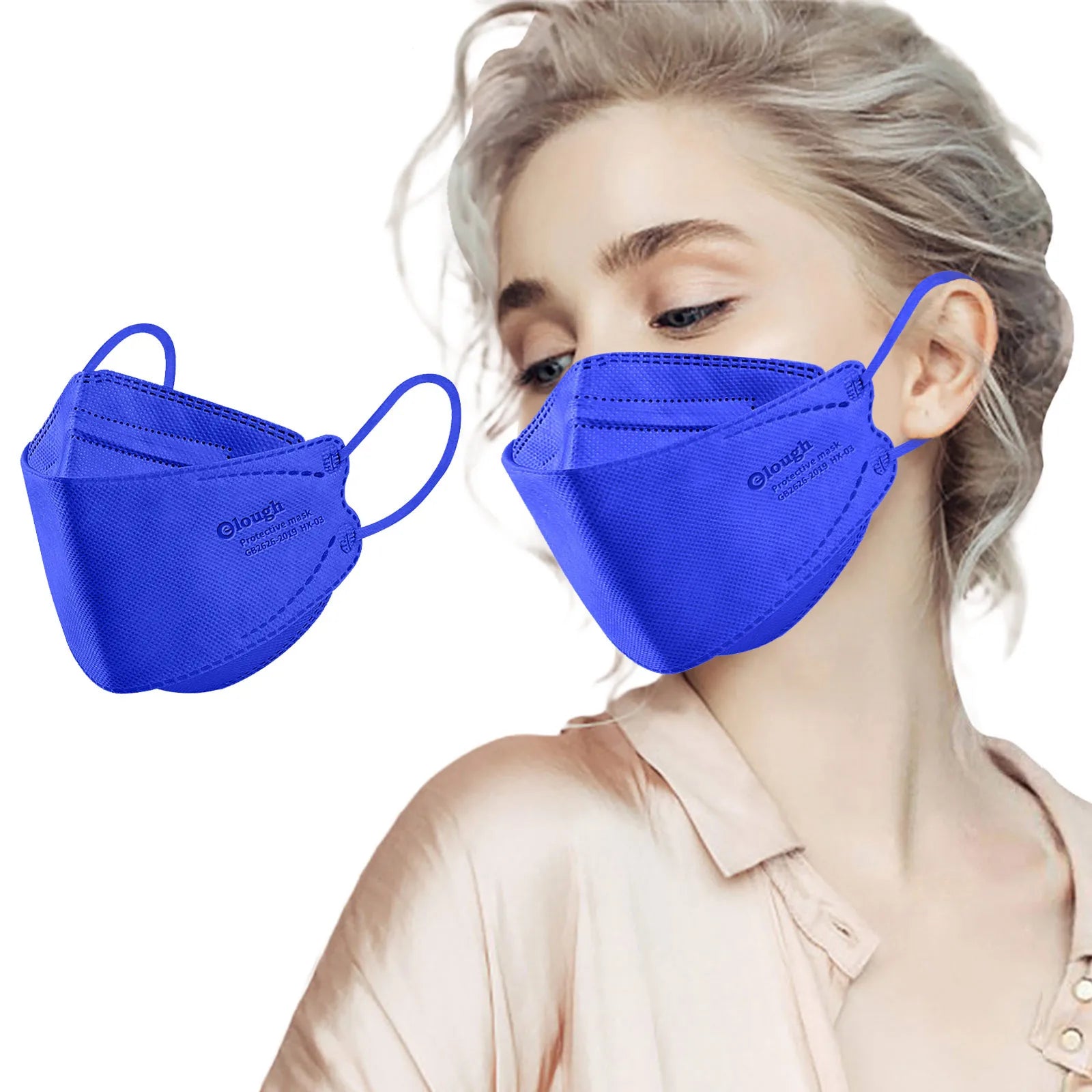 10x Masques faciaux jetables - Protection colorée en extérieur