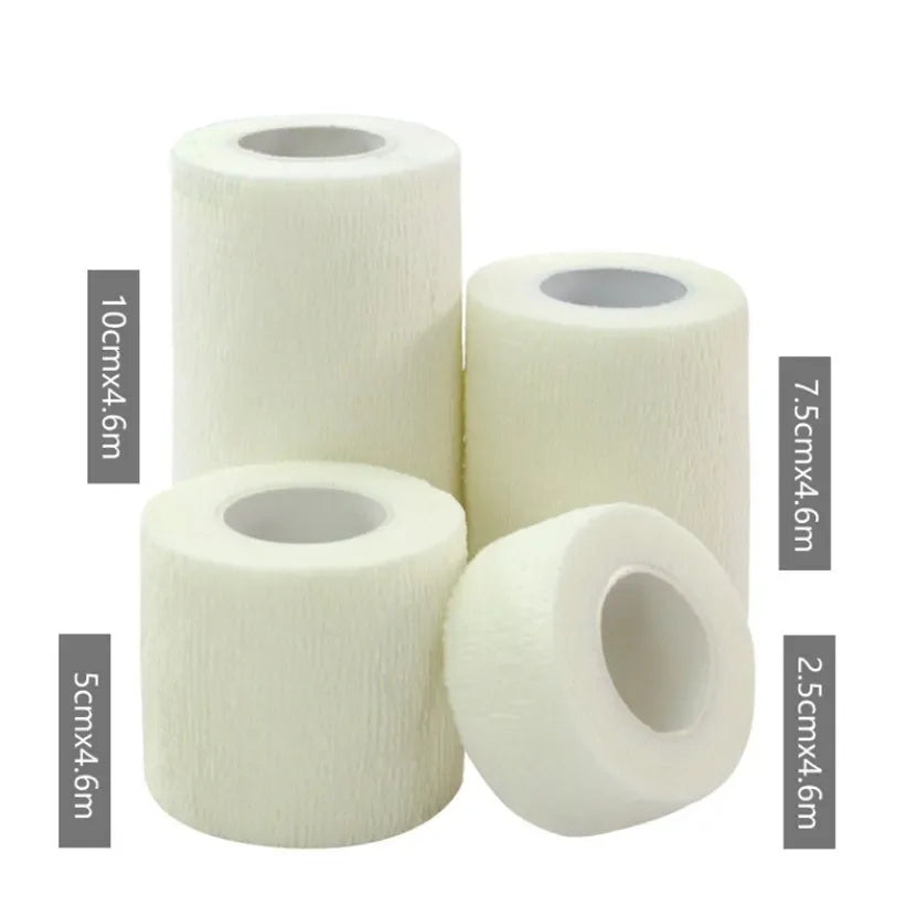 Waterdichte Zelfklevende Medische Bandage Spier Tape voor Vinger, Gewrichten en Huisdieren – Eerste Hulp Kit Elastische Wikkel 2,5-10 cm