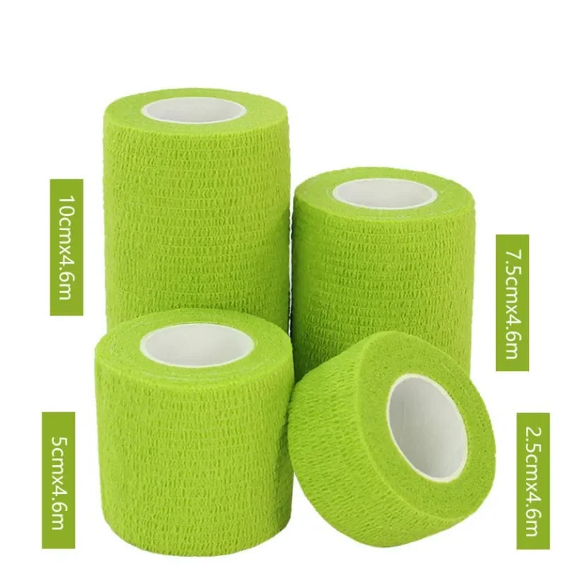 Waterdichte Zelfklevende Medische Bandage Spier Tape voor Vinger, Gewrichten en Huisdieren – Eerste Hulp Kit Elastische Wikkel 2,5-10 cm