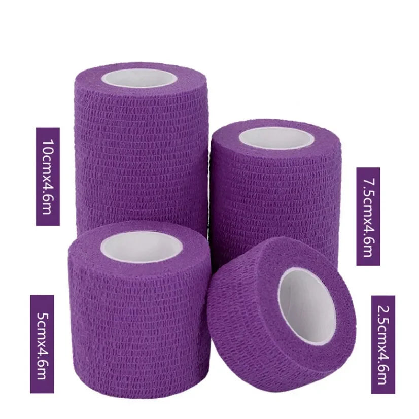 Waterdichte Zelfklevende Medische Bandage Spier Tape voor Vinger, Gewrichten en Huisdieren – Eerste Hulp Kit Elastische Wikkel 2,5-10 cm