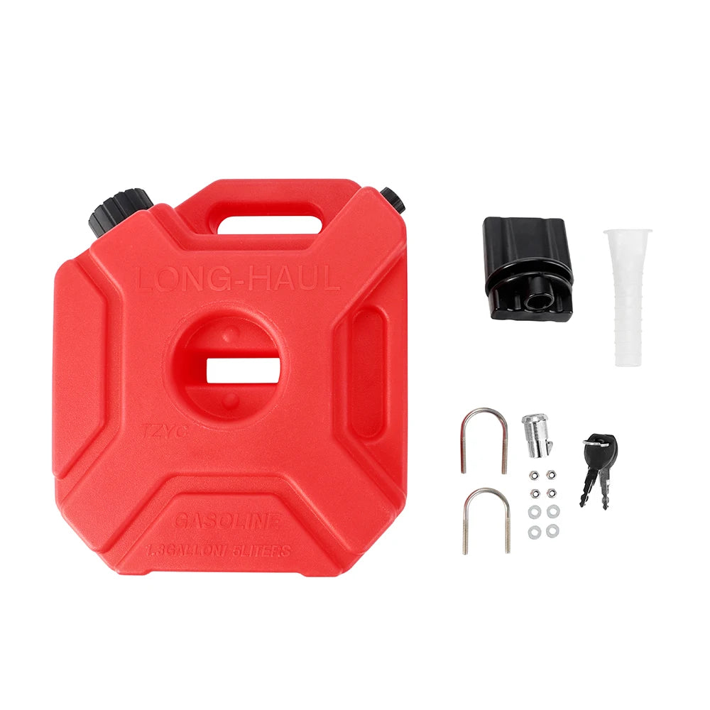 5L Portable Fuel/Water Can (with Lock) – Petrol/Diesel/Water Emergency Tank