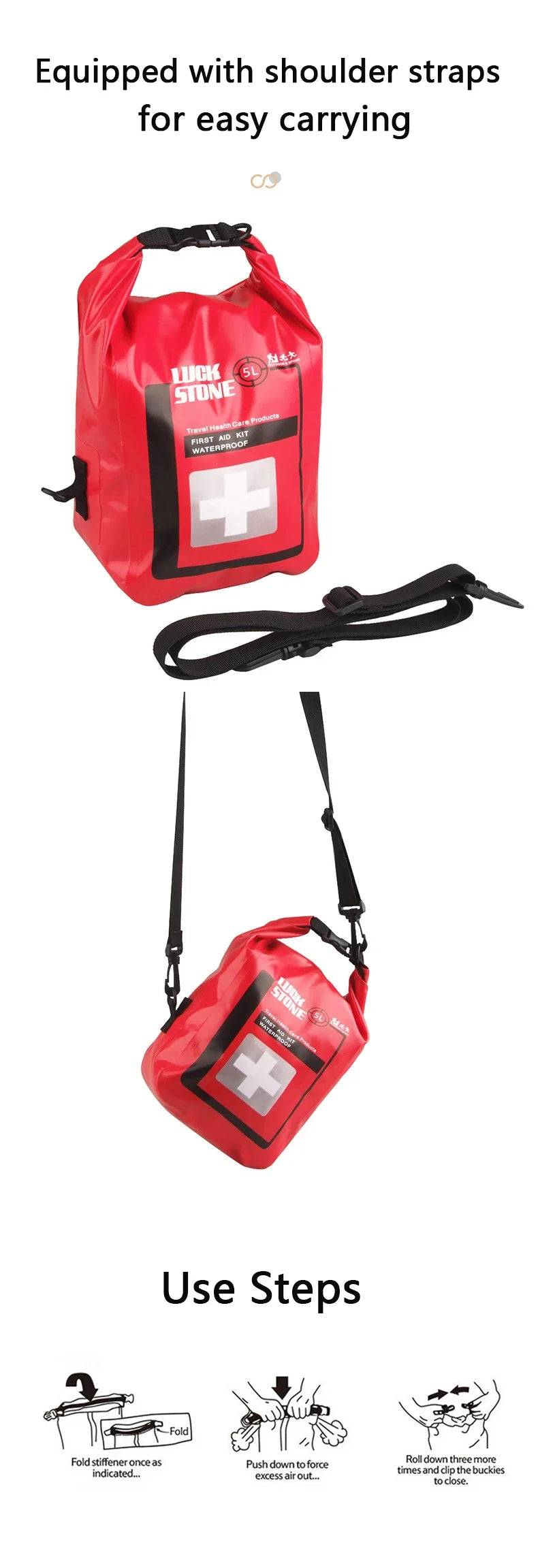 Trousse de premiers secours portable et étanche 2L/5L