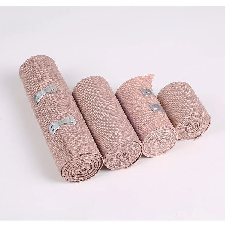 1 Piece Elastic Bandage Wrap with Clips Wound Cover Sprain Treatment