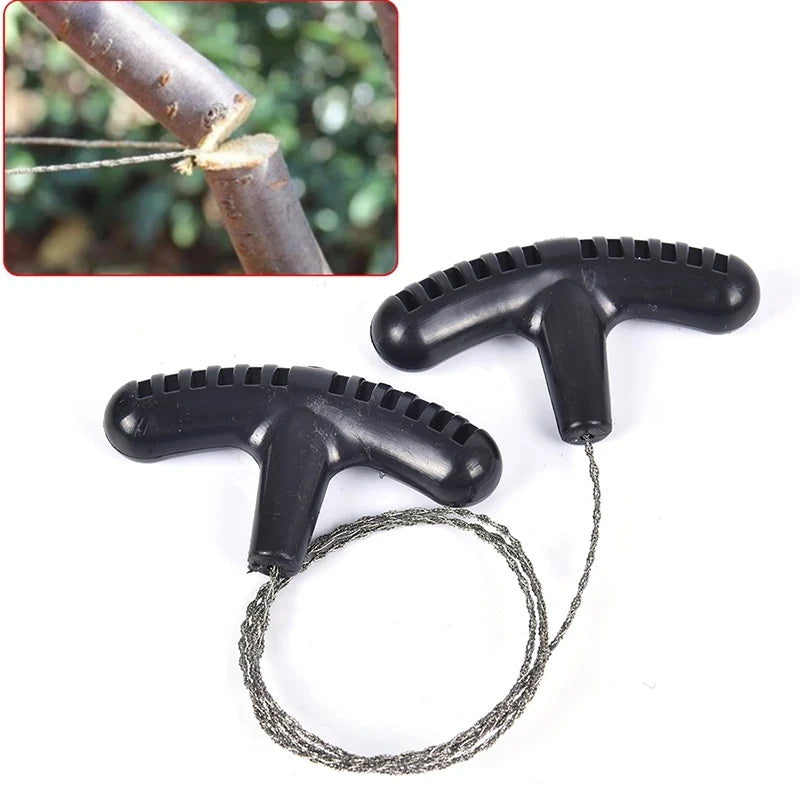 Handbediende Stalen Touw Zaag, Draagbaar Reistool voor Noodoverleving, Stalen Draad Kit voor Wandelen, Outdoor Kamperen en Avontuurlijke Uitrusting. Perfect voor noodsituaties en buitenactiviteiten. - survivor's choice Orange survivor's choice