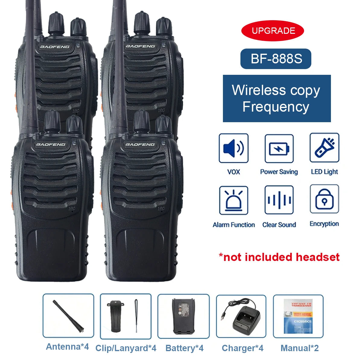 Deze draagbare walkie talkies bieden betrouwbare communicatie over lange afstanden. De Baofeng BF-888S beschikt over UHF 400-470MHz frequentieband, ideaal voor gebruik in diverse nood-crisissituaties - survivor's choice 4PCs not H survivor's choice