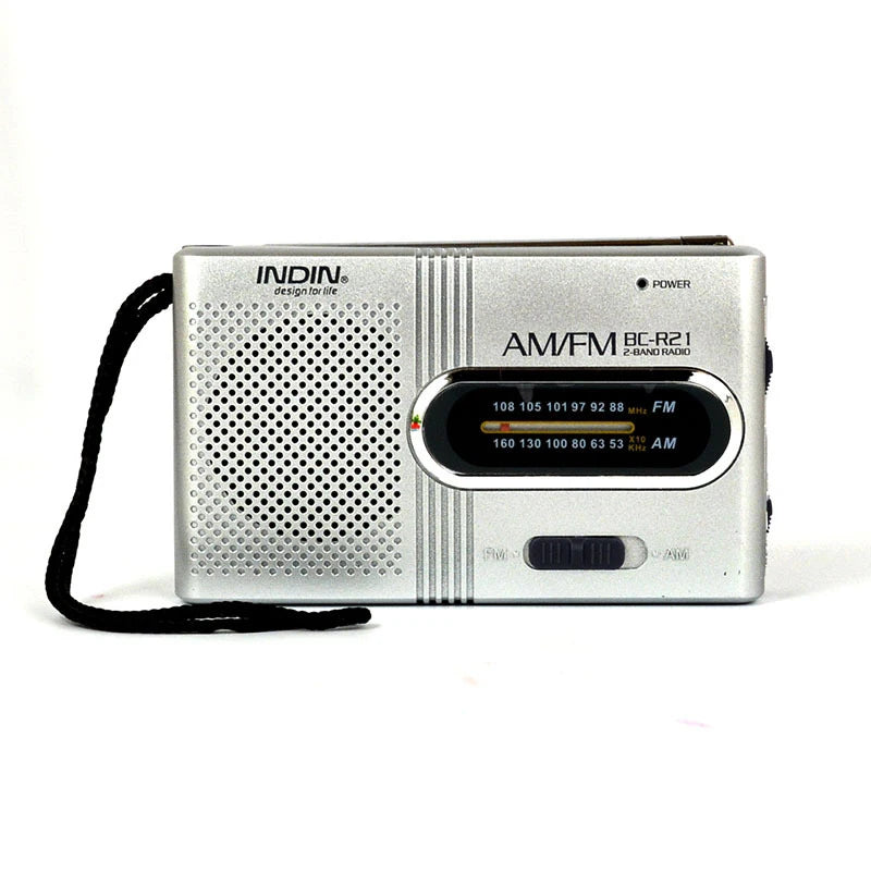 New Portable Mini Radio Handheld AM FM Dual Band Music Player with Telescopic Antenna