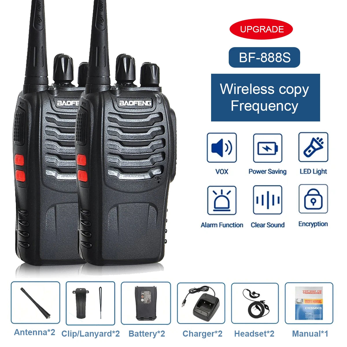 Deze draagbare walkie talkies bieden betrouwbare communicatie over lange afstanden. De Baofeng BF-888S beschikt over UHF 400-470MHz frequentieband, ideaal voor gebruik in diverse nood-crisissituaties - survivor's choice 2pcs add H survivor's choice