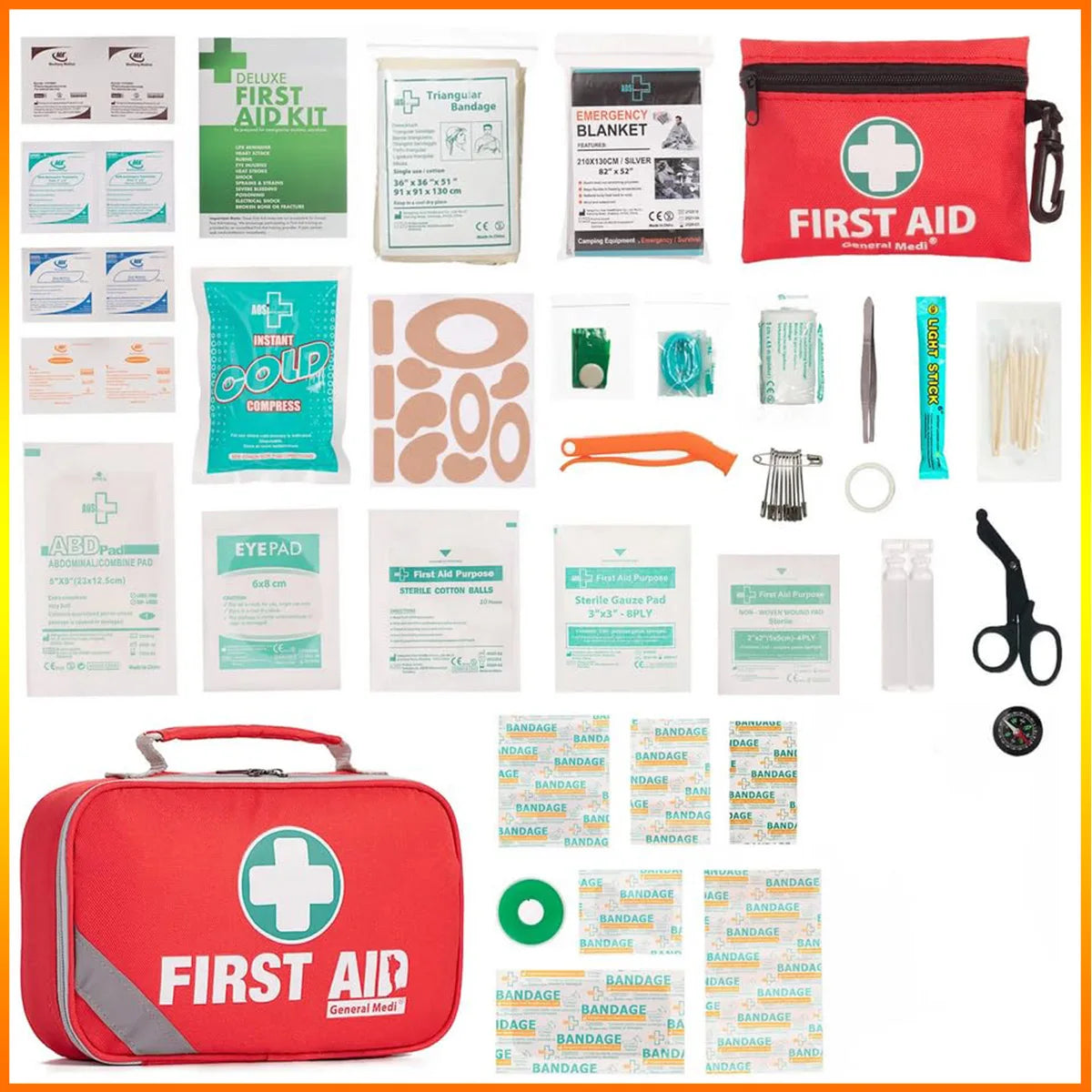 Trousse de premiers secours de 300 pièces