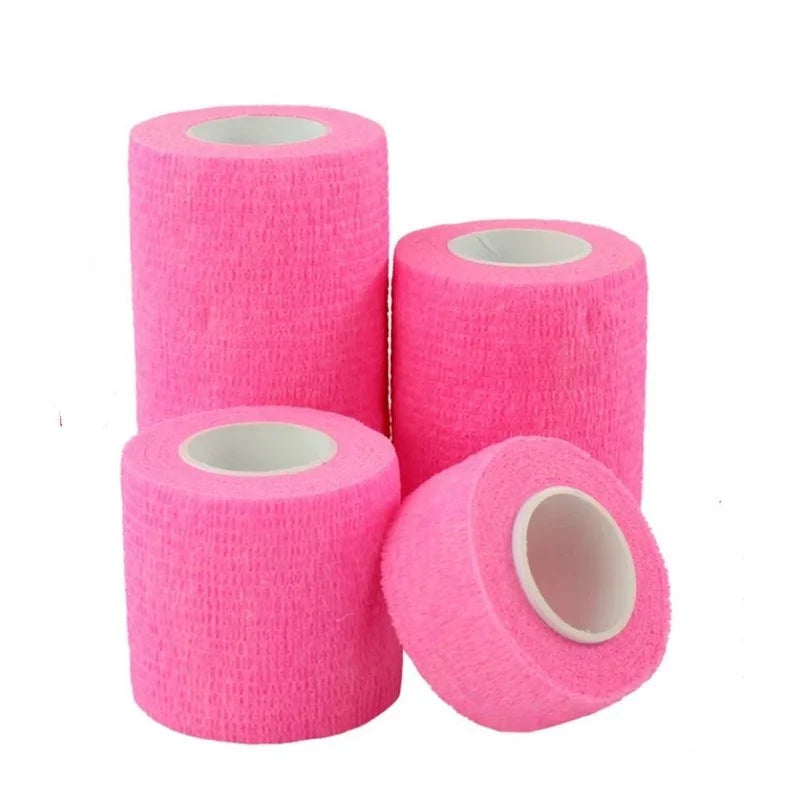 Waterproof Self Adhesive Medical Bandage Muscle Tape for Finger, Joints and Pets – First Aid Kit Elastic Wrap 2.5-10cm