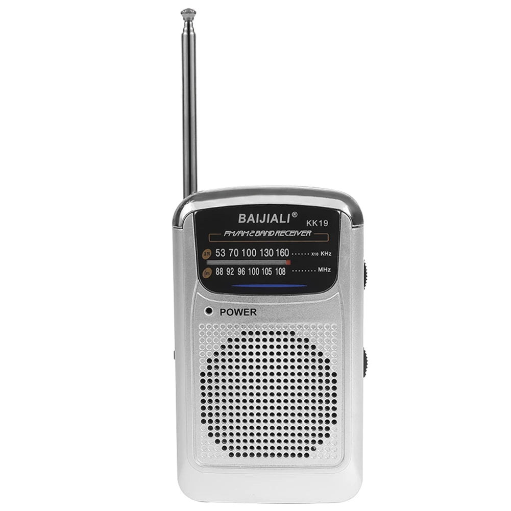 Portable Mini Radio SW/AM/FM Emergency Radio Receiver Telescopic Antenna Digital Radio Built-in Speaker Outdoor Survival Tool