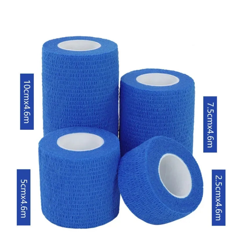 Waterdichte Zelfklevende Medische Bandage Spier Tape voor Vinger, Gewrichten en Huisdieren – Eerste Hulp Kit Elastische Wikkel 2,5-10 cm