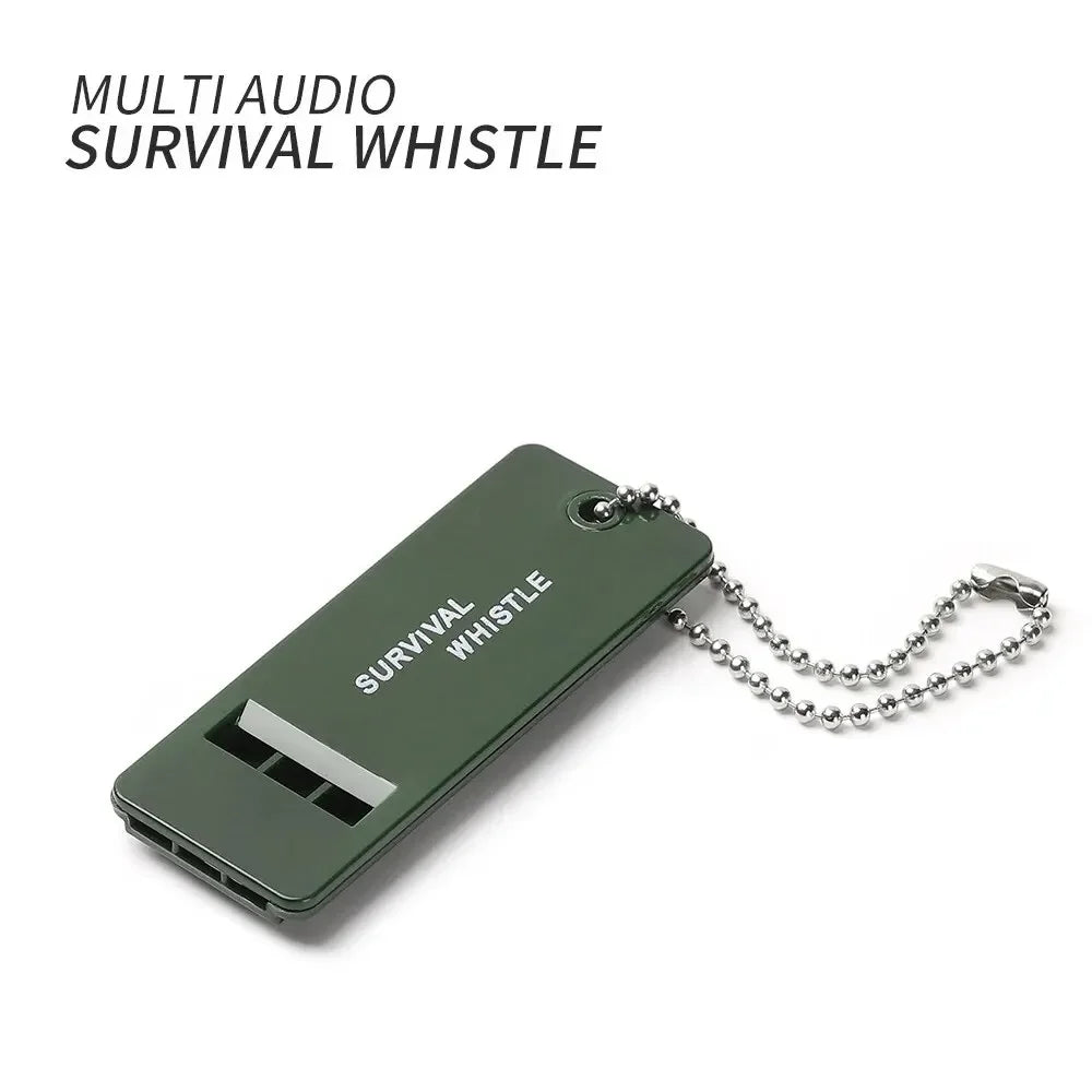 3-Frequente Fluitje Hoge Decibel Survival Draagbare Outdoor Meerdere Audio Fluitje Camping Noodwandelaccessoires Edc Tool - survivor's choice A survivor's choice