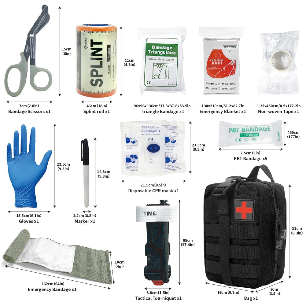 Trousse de premiers secours de 16 pièces