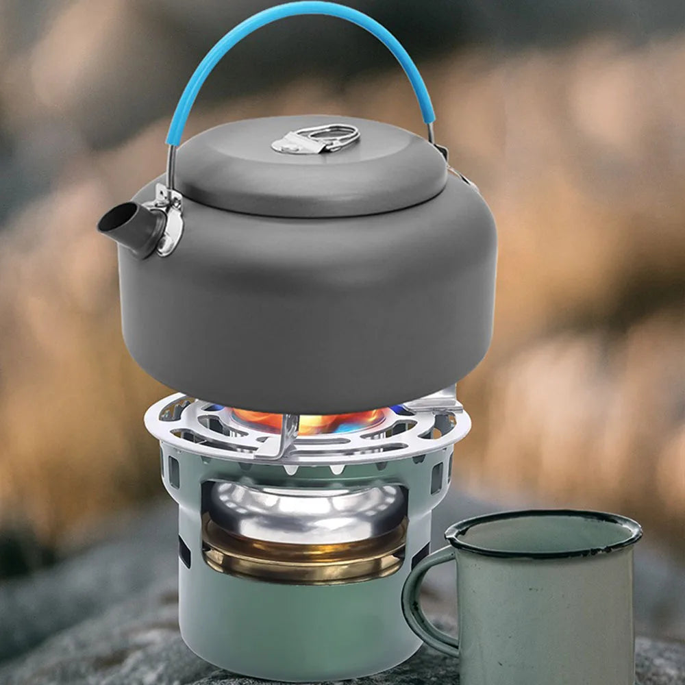 Mini réchaud à pétrole - Ensemble de cuisine de camping portable pour barbecue et camping