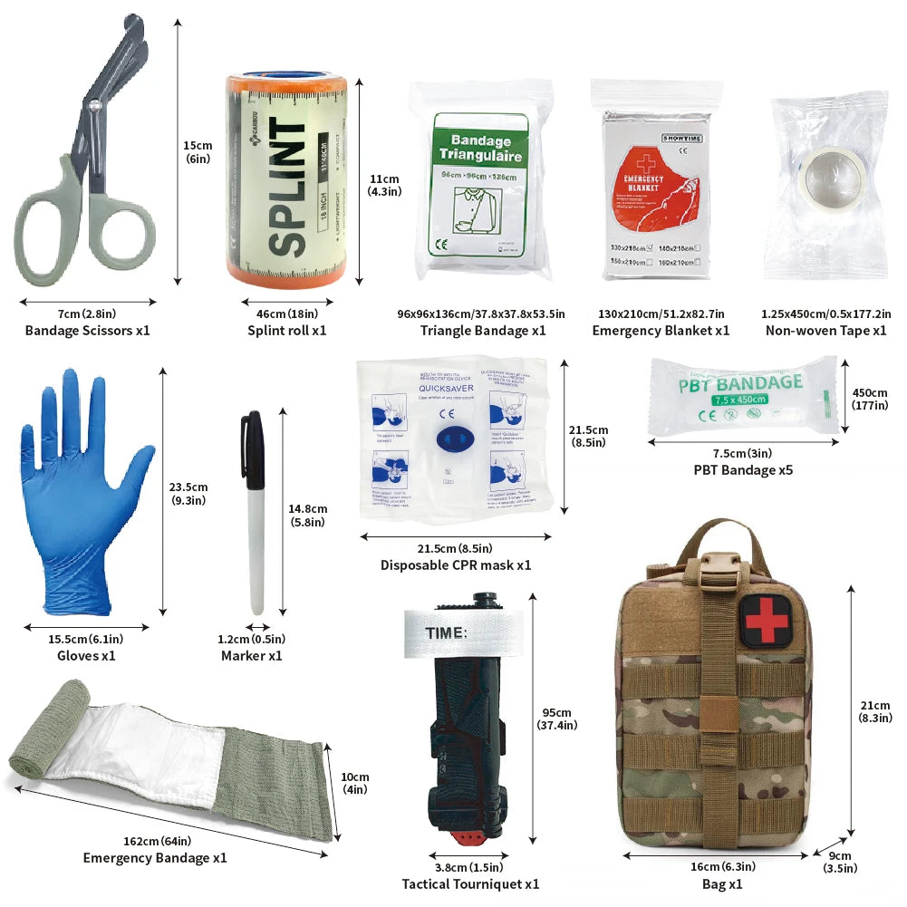 Trousse de premiers secours de 16 pièces