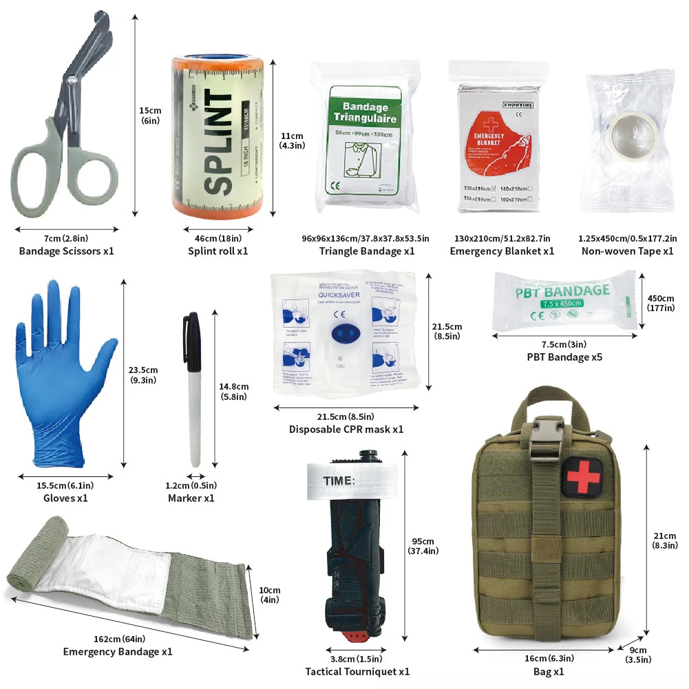 16 piece first aid kit