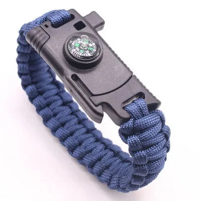 Multifunctional Outdoor Survival Bracelet with Parachute Rope