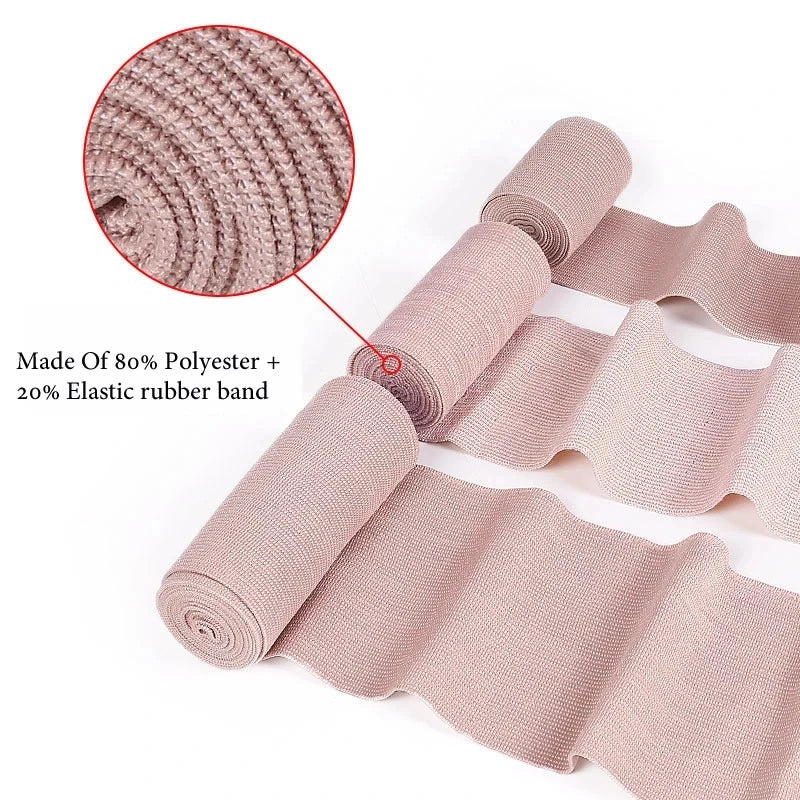 1 Piece Elastic Bandage Wrap with Clips Wound Cover Sprain Treatment