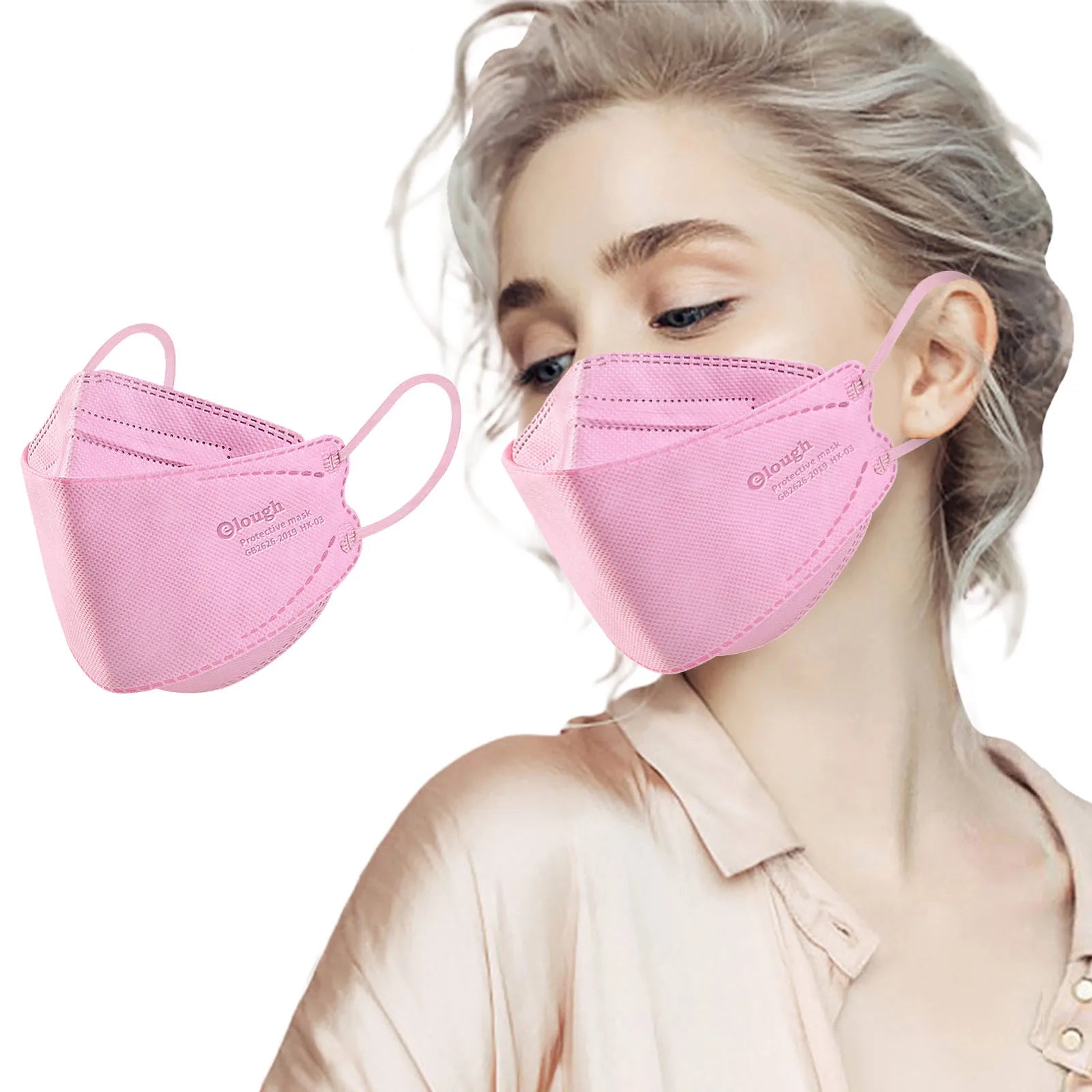 10x Masques faciaux jetables - Protection colorée en extérieur