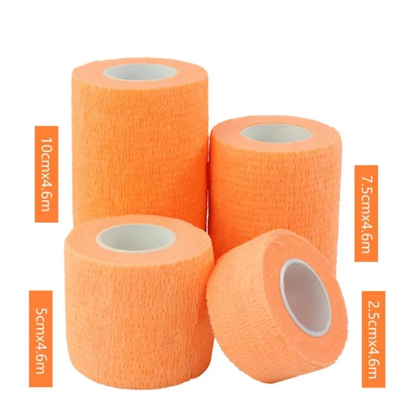 Waterproof Self Adhesive Medical Bandage Muscle Tape for Finger, Joints and Pets – First Aid Kit Elastic Wrap 2.5-10cm