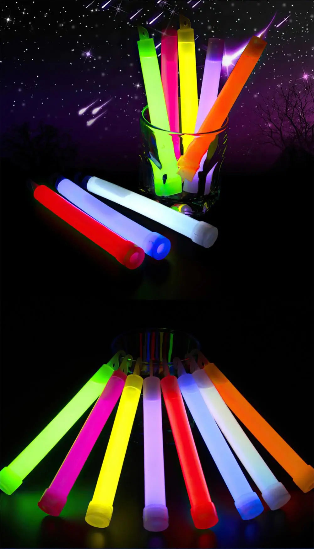 6 Inch Large Hook Light Stick Outdoor Tactical Bright Light for Camping Rescue Emergency Chemical Super Bright Night Light