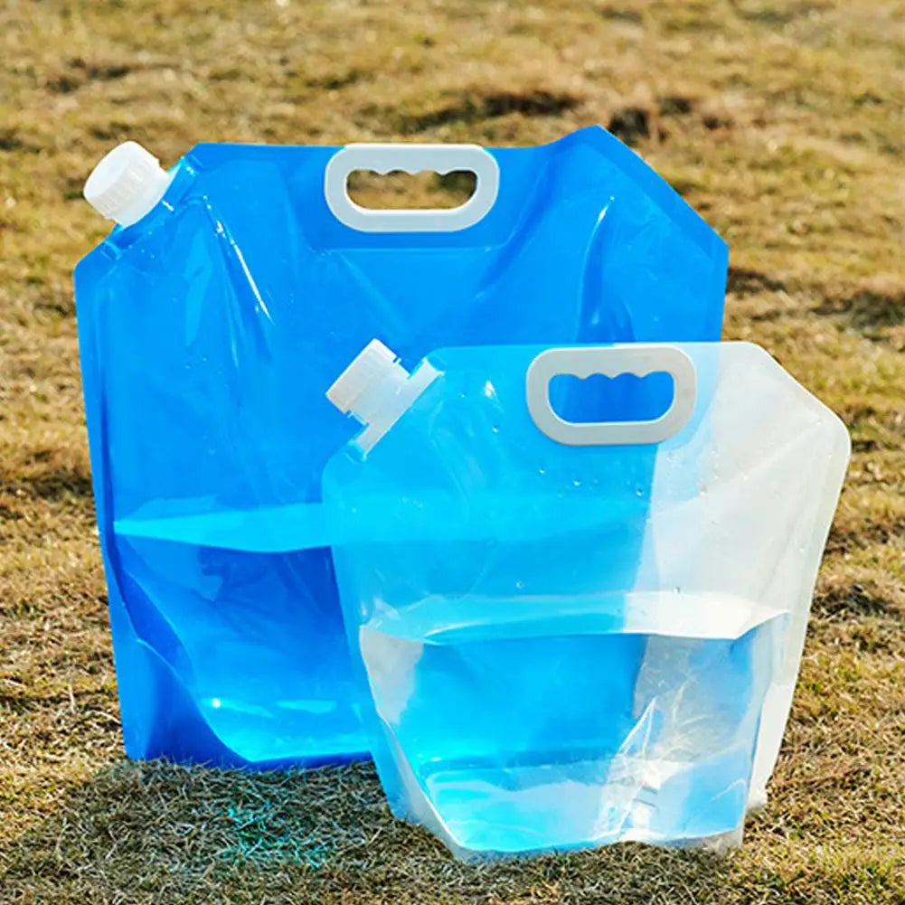 Sac de rangement d'eau pliable 5/10 L – Sécurité et commodité pour le camping, la randonnée et les urgences