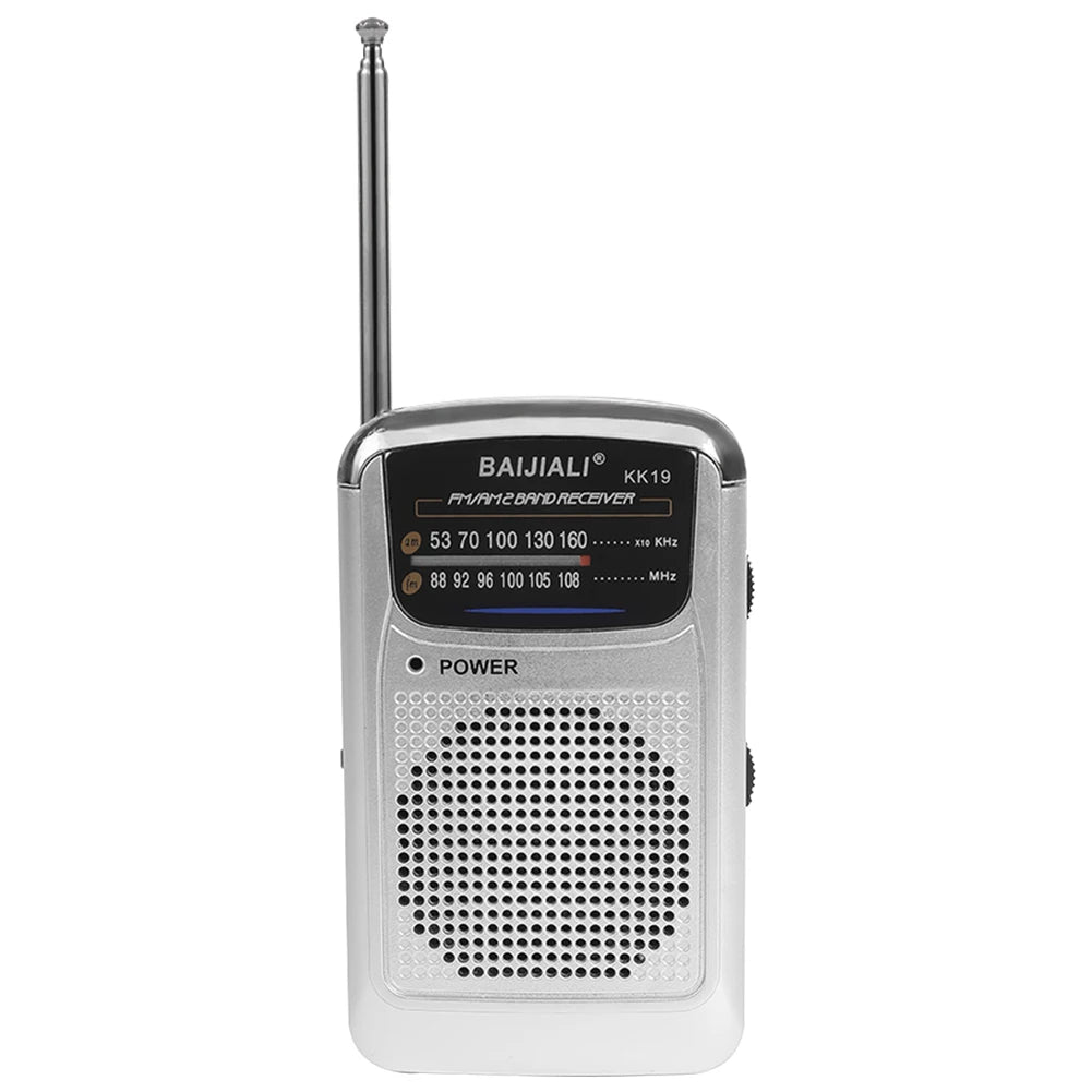 Portable Mini Radio SW/AM/FM Emergency Radio Receiver Telescopic Antenna Digital Radio Built-in Speaker Outdoor Survival Tool