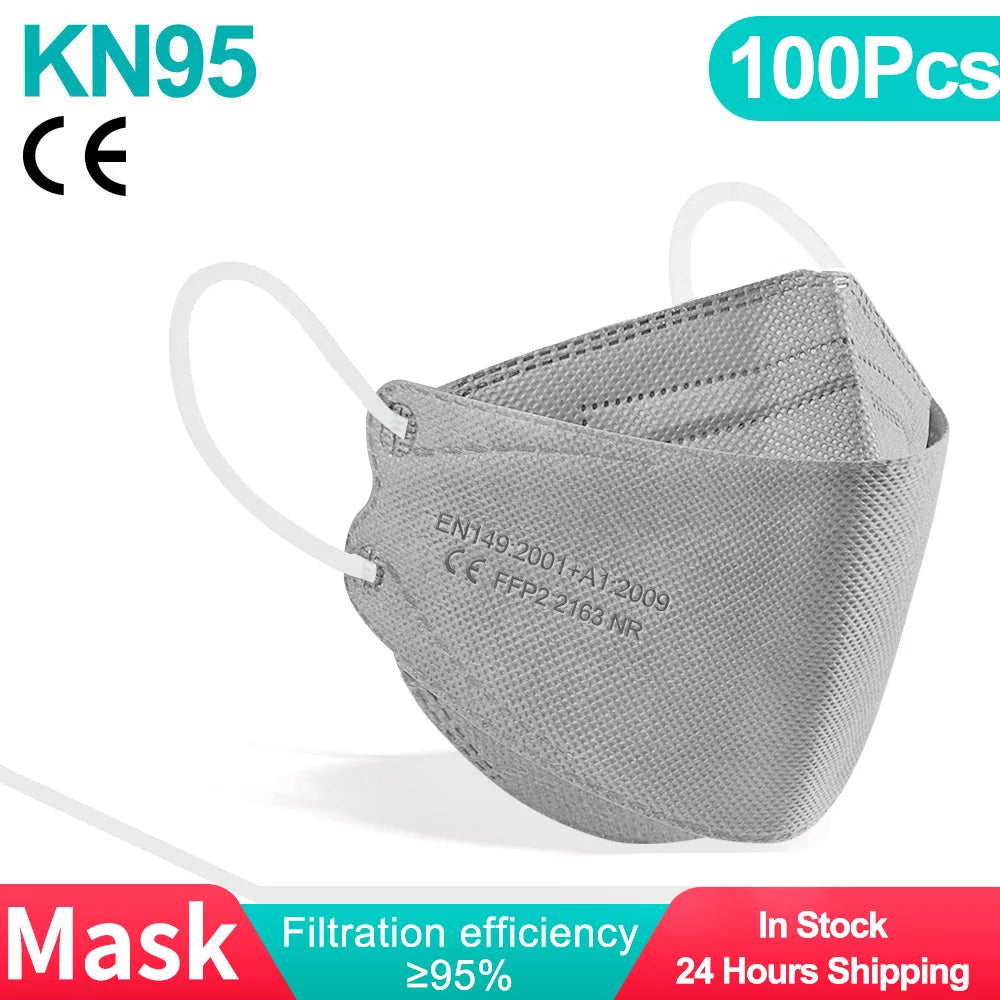 10-200 Pieces FFP2/KN95 Certified Masks